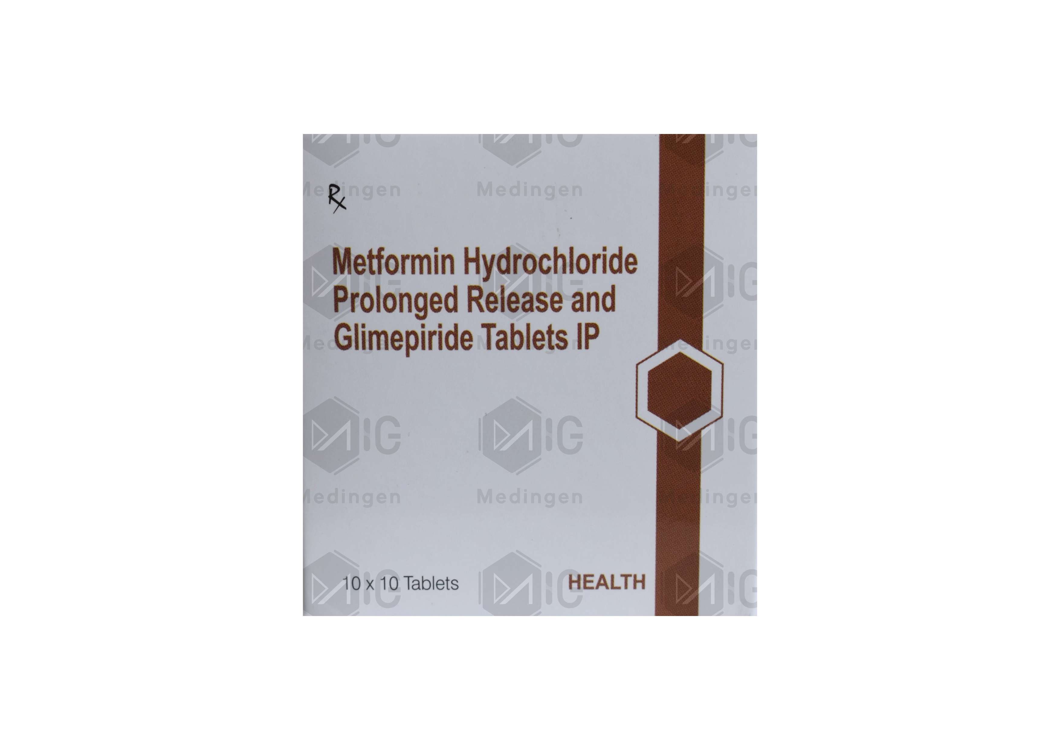 GLIMEPIRIDE AND METFORMIN 2/500MG